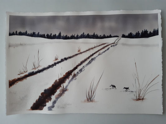 Winteridylle - 38x57 cm