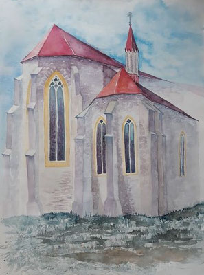 Friesach Kirche - 48,5x63,5 cm