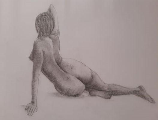 Rückenansicht einer Frau - 44x58 cm