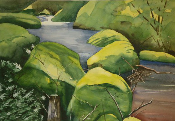 Fluss 2 - 38x55,5 cm