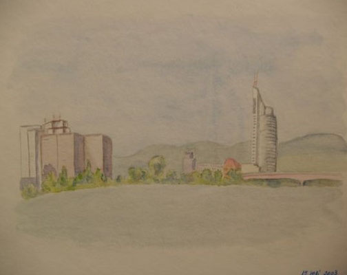 Wien Millennium Tower - 24x30 cm