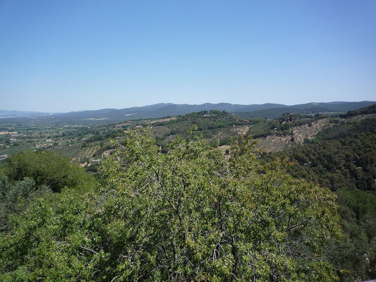 Blick von Castagneto Carducci ins Umland