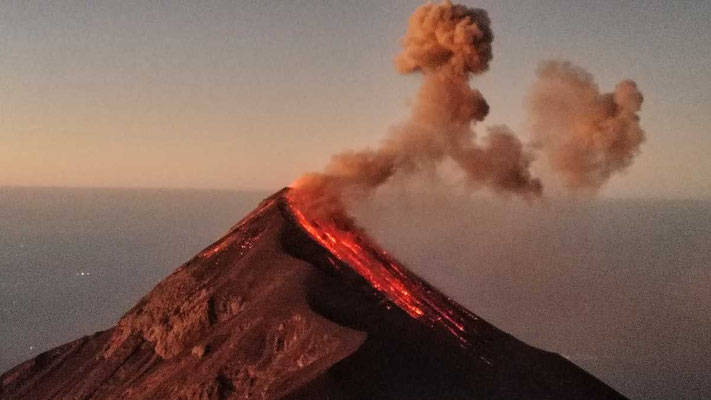 guatemala acatenango wanderung fuego