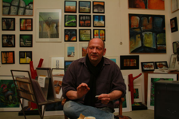 Peter Jaschinski in seinem Atelier