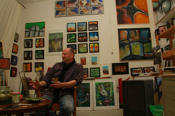 Peter Jaschinski in seinem Atelier