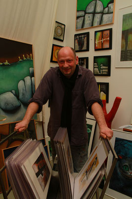 Peter Jaschinski in seinem Atelier