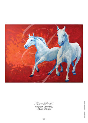 "Zwei Pferde" Acryl auf Leinwand