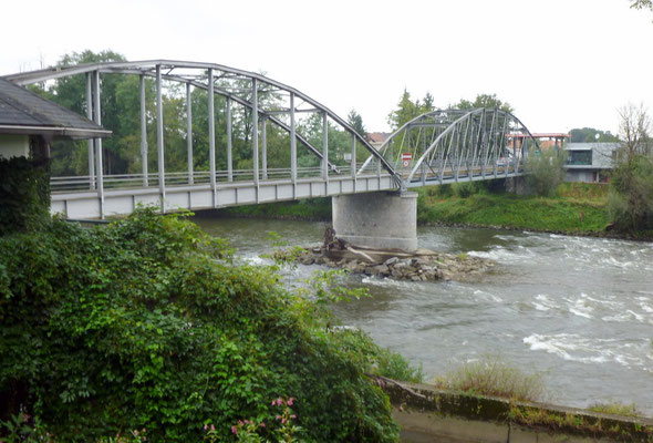 Murbrücke bei Mureck von Slowenien aus