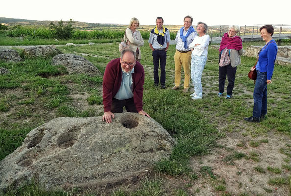 Ausichtspunkt Heilger Stein, Franz in den Finger Prints vom Jesus!