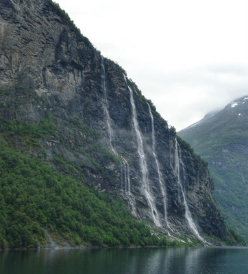 Einfahrt Geiranger Fjord