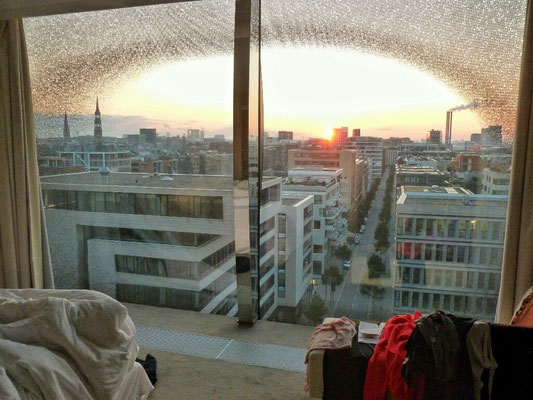 Morgenblick aus unserem Hotelzimmer