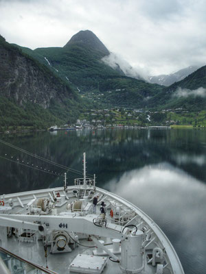 Angekommen im Dorf Geiranger
