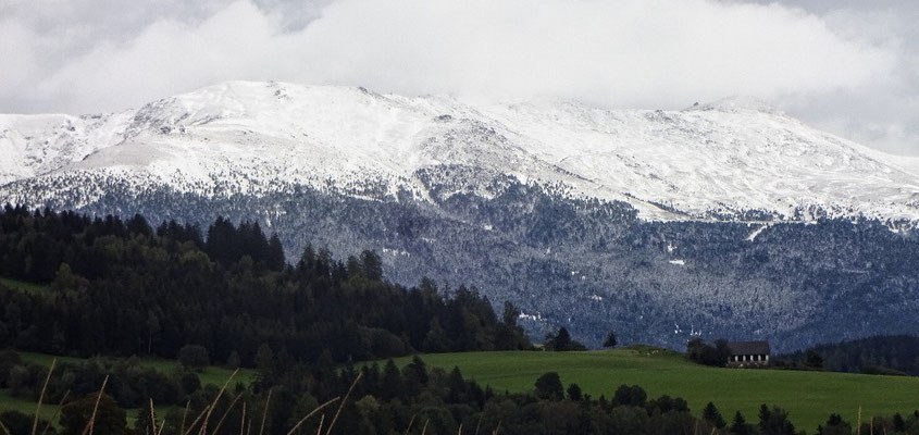 Schnee auf der Saualm