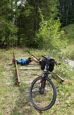 Schienenfahrzeug mit Selbstmörder