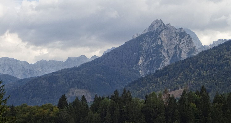 Blick vom Hotel Zimmer in Tarvis