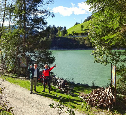 am Olanger Stausee in Südtirol