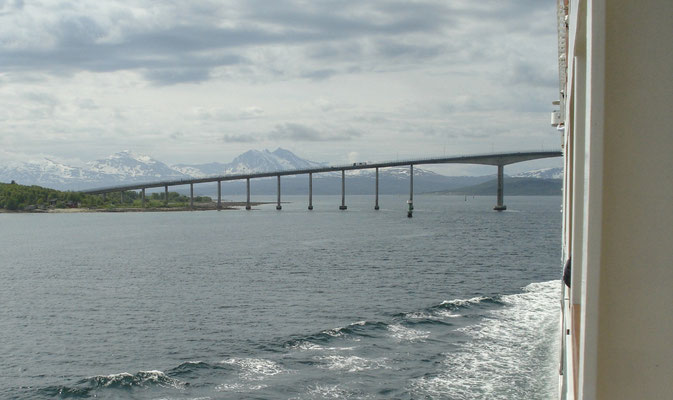 Anfahrt auf Tromsö