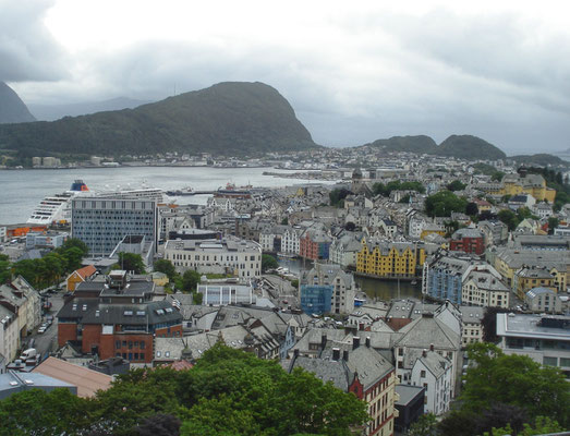 schöner Blick auf Alesund