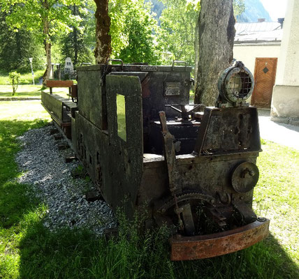 Elektrische Grubenlok vom Goldbergwerk