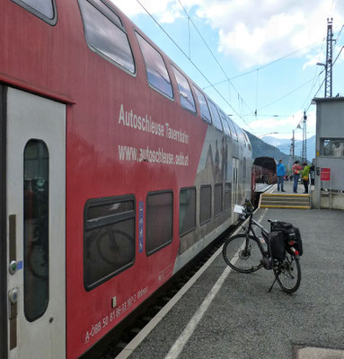 Bahnverladung in Mallnitz 