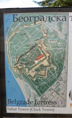 Plan der Stadt Festung