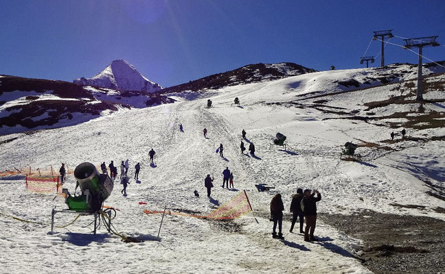 Viel los am Gletscher