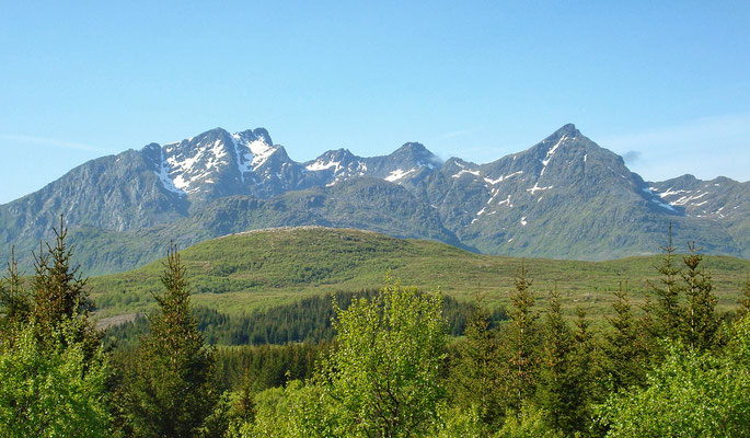 schöne Landschaft der Lofoten