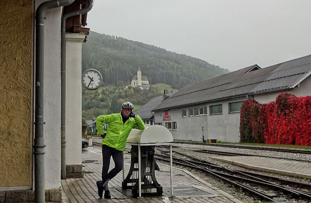 Abfahrt bei Regen in Tamsweg