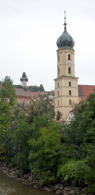 der erste Blick auf den Uhrturm