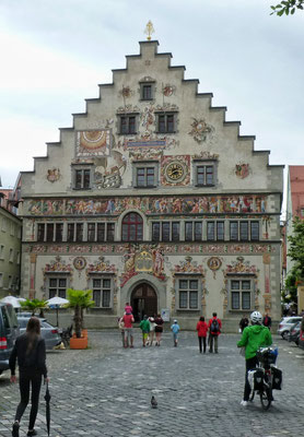 Schöner Häuser auf der Insel Lindau 
