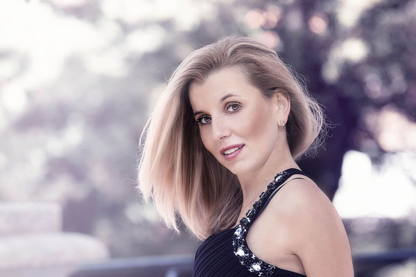 Fotoshooting mit Fotomodel am Schloss Richmond