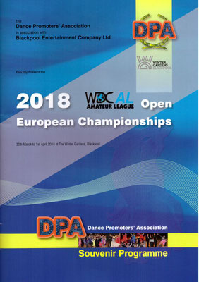 WDC AL European Championships 2018 England - Blackpool 30. März hier: Winter Gardens Blackpool