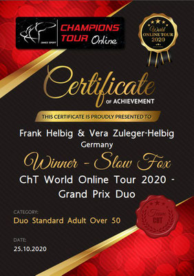 ChT World Online Tour 2020 American Grand Prix Duo 25. Oktober hier: Online