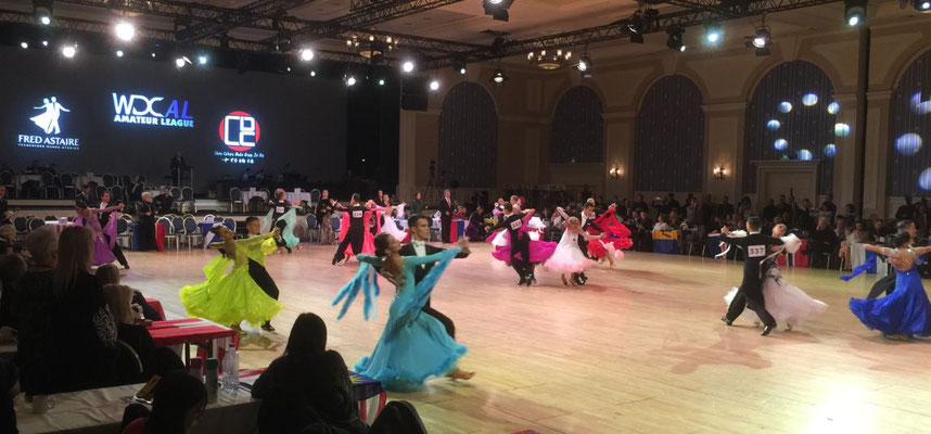 WDC AL World Championships Over 50 Ballroom, Paris France 10. Dezember 2017 hier: Disney Newport Bay Hotel Paris