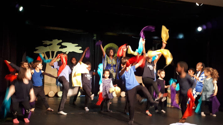 Cours de percussions pour enfants, spectacle de fin d'année au Centre Paris'Anim, Poterne des Peupliers
