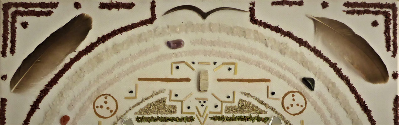 Natur Edelstein Mandala die Geschichte der weißen Büffelkalbsfrau 