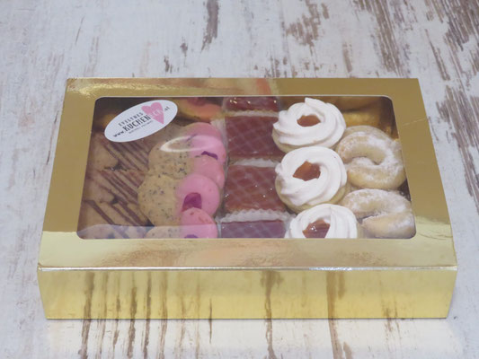 Goldkarton mit Sichtfenster 250 g