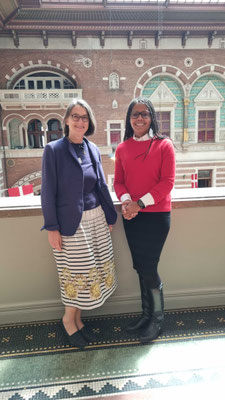 Im Rathaus zusammen mit Audrey Pulvar (Vice Mayor of Paris)