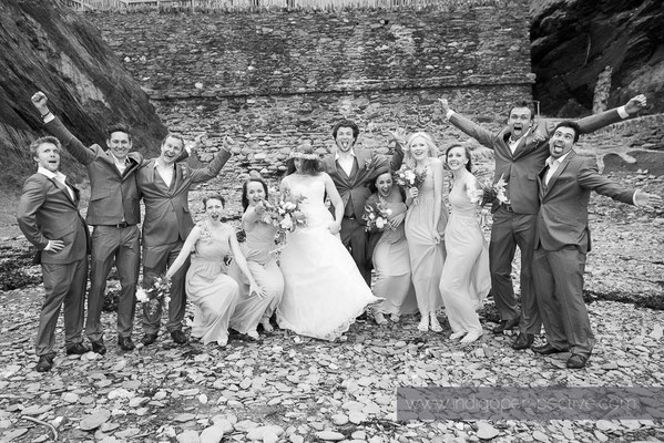 Matt & Kirsty Wedding, Tunnel's Beaches Ilfracombe. Indigo Perspective Photography