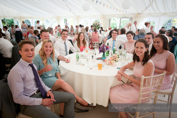 43-weirmarsh-farm-wedding-north-devon-informal-table-group-photo