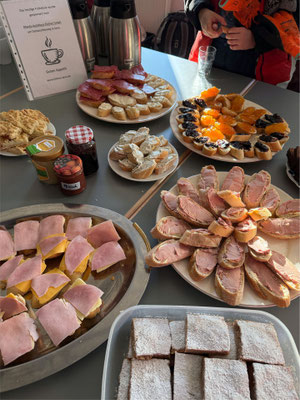 Das Frühstück ist angerichtet