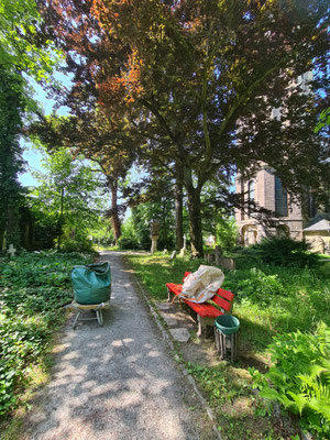 Die Abfallsäcke füllen sich...