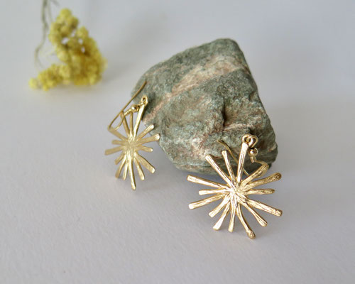 boucles d'oreilles etoile plaqué or sophie valentini