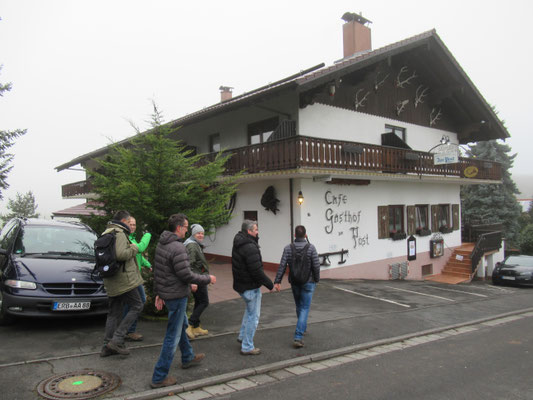 ... Ankunft nach 7,7 km um 12:06 Uhr!