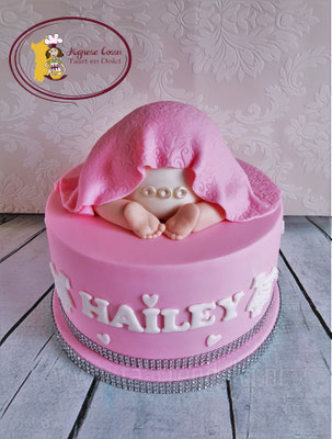 Babyshower taart babybillen