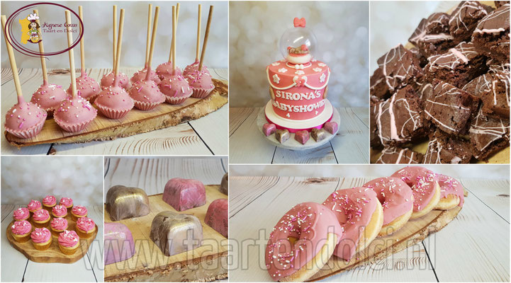 Sweettable babyshower meisje