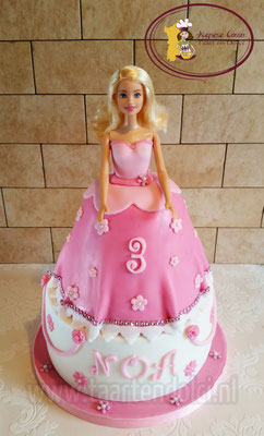 Barbie taart