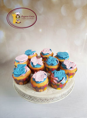 Gender Reveal cupcakes