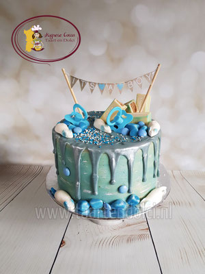 Babyshower dripcake jongen