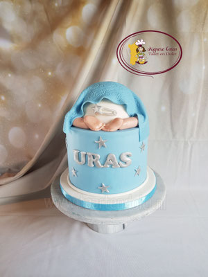 Babybillen taart voor babyshower